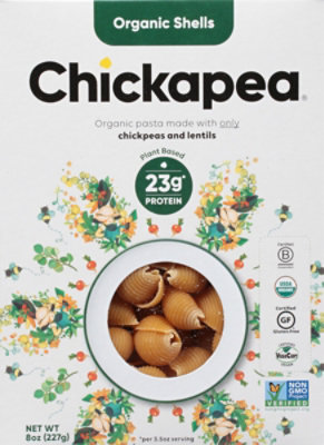 Chickapea Organic Shells - 8 Oz - Image 2