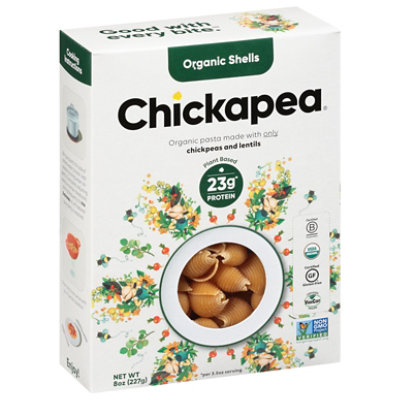 Chickapea Organic Shells - 8 Oz - Image 1