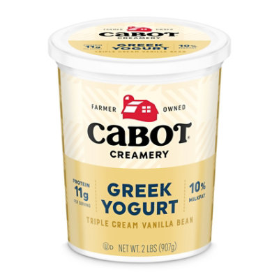 Cabot Triple Cream Vanilla Bean Greek Yogurt - 2 Lb - Image 1