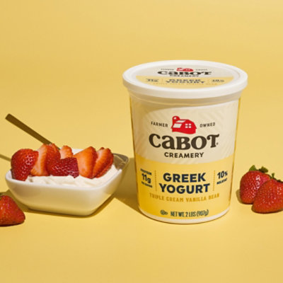 Cabot Triple Cream Vanilla Bean Greek Yogurt - 2 Lb - Image 2