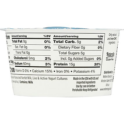 Meltemi Plain 0% Milkfat Greek Yogurt - 5.3 Oz - Image 6