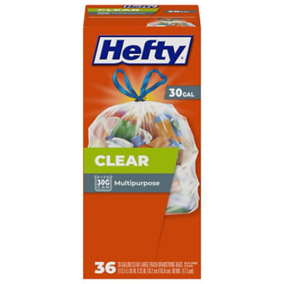 30 gallon clear garbage bags