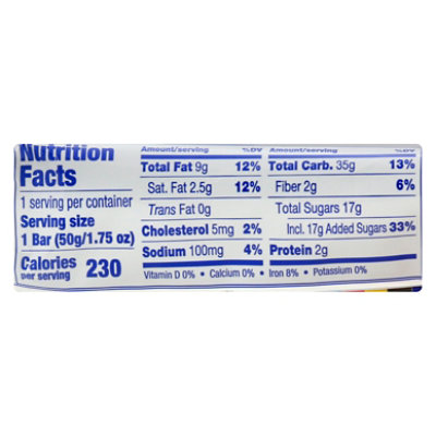 Tastykake Cookie Bar Chocolate Chip - 2 OZ - Image 3