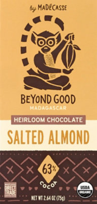 Madecasse Chocolate Bar Salted Almond - 2.64 OZ - Image 2
