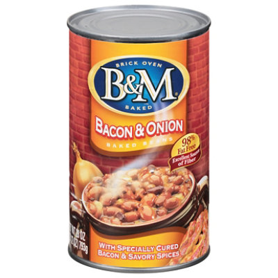 B&M Bacon & Onion Baked Beans Canned - 28 OZ - Shaw's