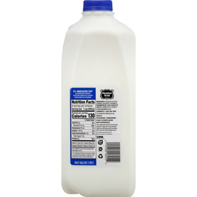 Meadow Gold 2% Milk With Vitamin A And Vitamin D Reduced Fat Milk Bottle - 0.50 Gallon - Image 3