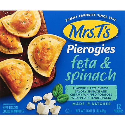 Mrs T Potato Spinach & Feta Pierogies - 16 OZ - Image 2