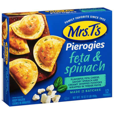 Mrs T Potato Spinach & Feta Pierogies - 16 OZ - Image 1