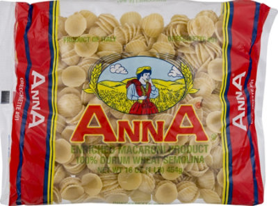 Anna Pasta Orecchiette No. 91 - 16 Oz - Image 1