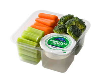 Grab N Go Vegetable Dip Tray - 10 OZ - Image 1