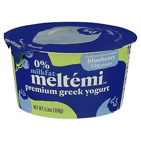 Meltemi Blueberry 0% Milkfat Greek Yogurt - 5.3 Oz