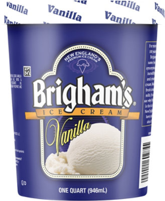 Brigham's Vanilla Ice Cream - 1 Quart - Image 6