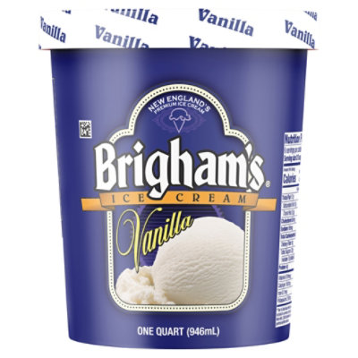 Brigham s Vanilla Ice Cream 1 Quart starmarket