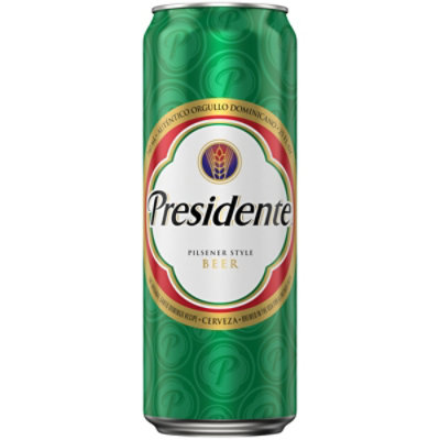 Presidente Pilsener Style Beer Can - 25 Fl. Oz. - Image 1