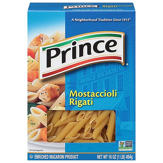 Prince Pasta Mostaccioli Rigati - 16 Oz