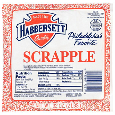 Habbersett Scrapple - 32 OZ - Image 2