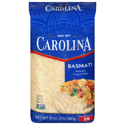 Carolina Basmati Rice In Bag - 2 Lb - Image 1