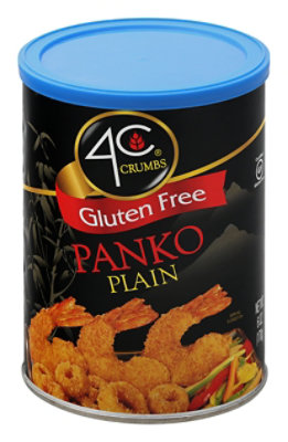 4C Foods Gluten Free Panko Plain Crumbs Can - 6 OZ - Image 1