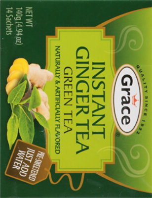 Grace Instant Ginger Green Tea - 14 CT - Image 6