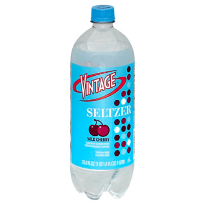 Vintage Seltzer Wild Cherry - 1 LT - Image 1