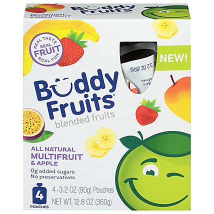 Buddy Fruits Originals-4 Pack-multifruit - 12.8 OZ - Image 2