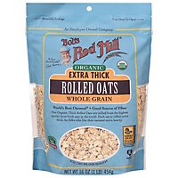 Bobs Red  Oats Rolled Xtr Thck Org - 16 OZ - Image 2