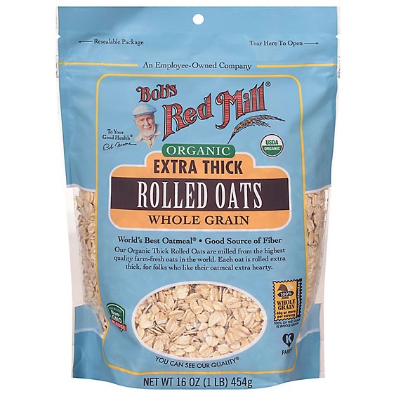 Bobs Red  Oats Rolled Xtr Thck Org - 16 OZ