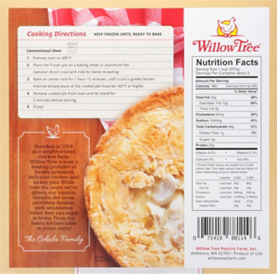 Willow Tree Abf White Meat Chicken Pie 26oz - 26 OZ - Image 6