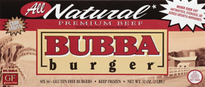 Bubba Natural Beef Burgers - 32 OZ - Image 2