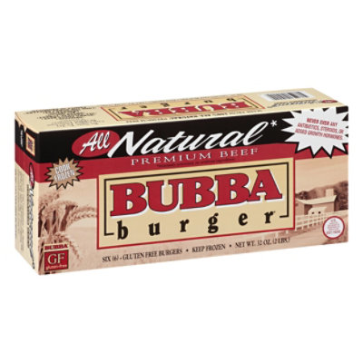 Bubba Burger Burgers, Beef Chuck, Sweet Onion 6 Ea, Beef