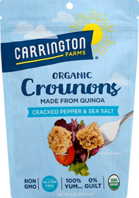 Carrington Farms Organic Cracked Pepper & Sea Salt Crounons - 5 Oz - Image 2