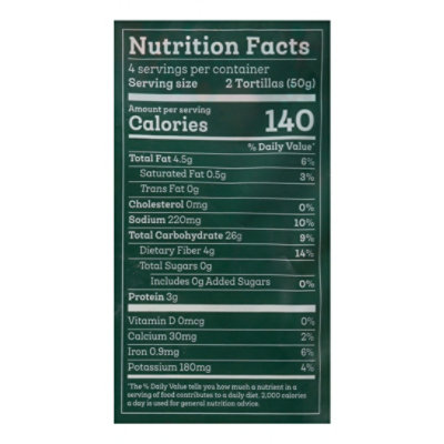Siete  ChickPea Grain Free  Flour Tortilla Wrapper - 7 Oz - Image 4