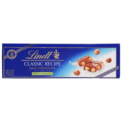 Lindt CLASSIC RECIPE Royal Whole Hazelnut Milk Chocolate Candy Bar - 10.6 Oz - Image 2