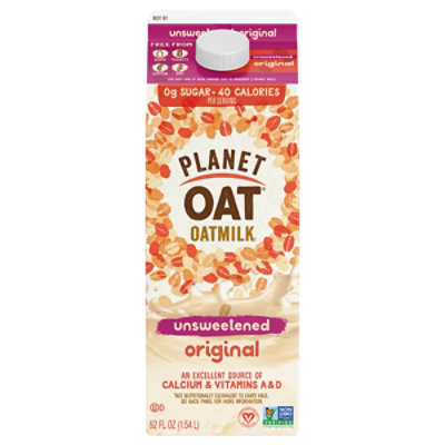 Planet Oat Unsweetened Original Oatmilk - 52 Oz - Image 3