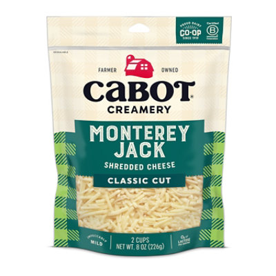 Cabot Creamery Monterey Jack Cheese Shreds Cheese - 8 OZ - Image 1