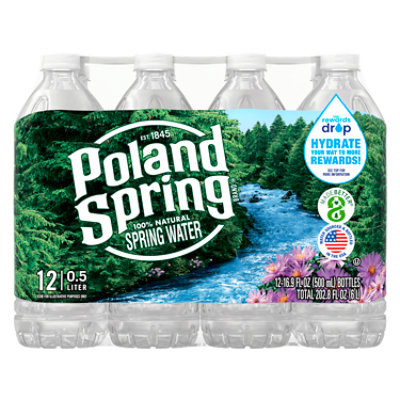 Poland Spring Natural Spring Water - 12-16.9 FZ - Image 1