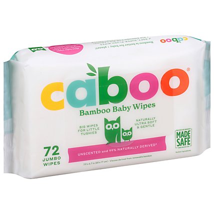 Caboo Baby Wipes Made From Bamboo 72 Count 