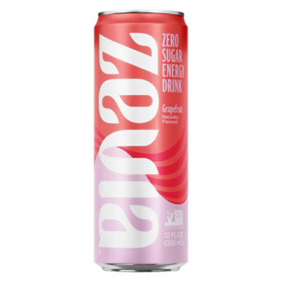 Zevia Grapefruit Zero Sugar Energy Drink - 12 Fl. Oz. - Image 1