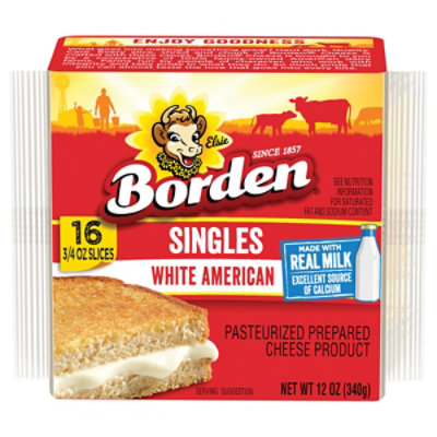 Borden Amer White Singles - 12 OZ - Image 1