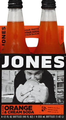 Jones Orange & Cream Soda 4pk - 48 FZ - Image 2