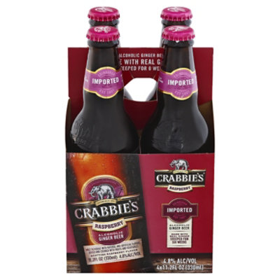 Crabbies Raspberry Ginger Beer In Bottles - 4-11.2 FZ - Image 3