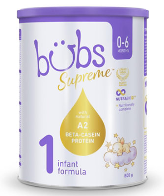 Bubs Australian Supreme A2 Infant Formula Stage 1 Milk Based Powder - 28.2 Oz - Image 1