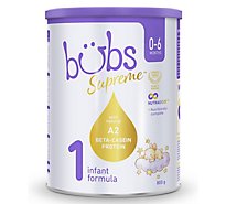 Bubs Australian Supreme A2 Infant Formula Stage 1 Milk Based Powder - 28.2 Oz