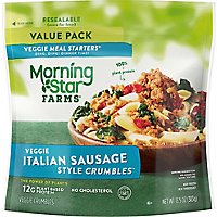 MorningStar Farms Crumbles Plant Based Protein Vegan Meat Italian - 13.5 Oz - Image 2