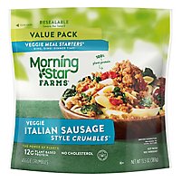 MorningStar Farms Crumbles Plant Based Protein Vegan Meat Italian - 13.5 Oz - Image 1