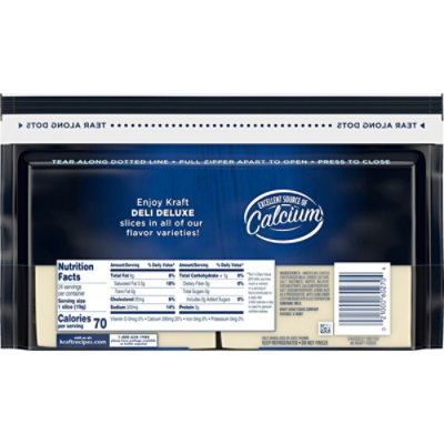 Kraft Deli Deluxe White American Cheese - 24 - 16 Oz - Image 1