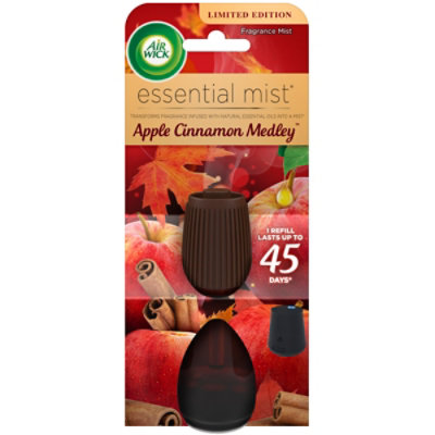 Air Wick Essential Mist Apple Cinnamon Essential Oils Diffuser Air Freshener - 1 Count - Image 2