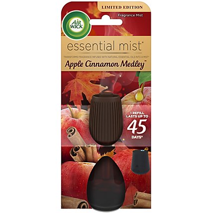 Air Wick Essential Mist Apple Cinnamon Essential Oils Diffuser Air Freshener - 1 Count - Image 1