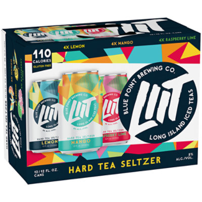 Blue Point Long Island Iced Teas Hard Tea Seltzer Cans - 12-12 Fl. Oz ...