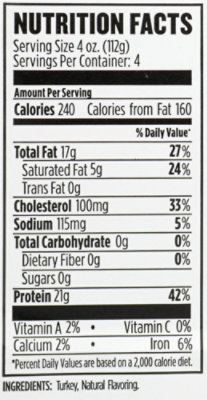 Shady Brook Farms 85% Lean 15% Fat Ground Turkey - 1 Lb - Image 3